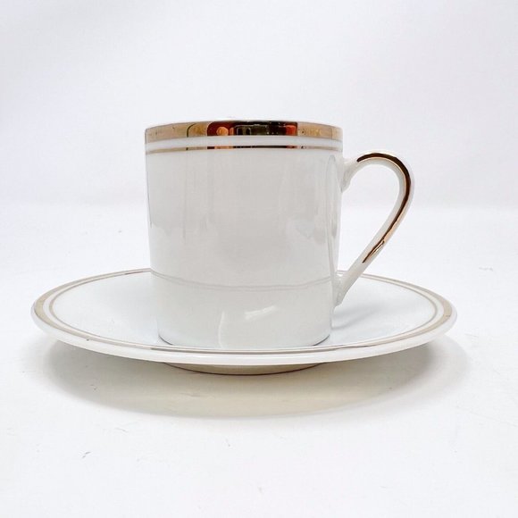 Himark Demitasse Espresso Cups With Saucers Fine China Set of 4 Japan 1984 - Picture 4 of 9